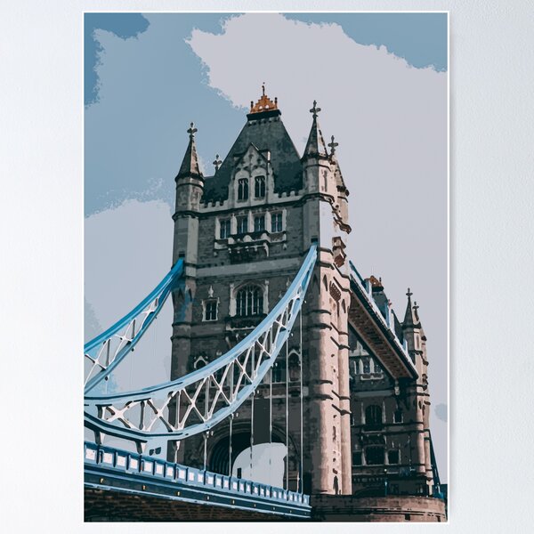 Item preview, London Bridge England UK Watercolor  designed and sold by Timcito.