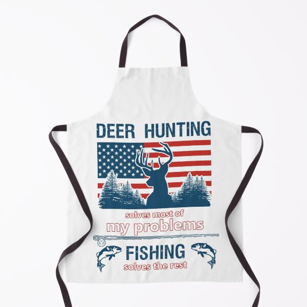 Item preview, Deer Hunting Solves Most of My Problems Fishing Solves the Rest Funny Hunting Fishing designed and sold by Rabbitti.