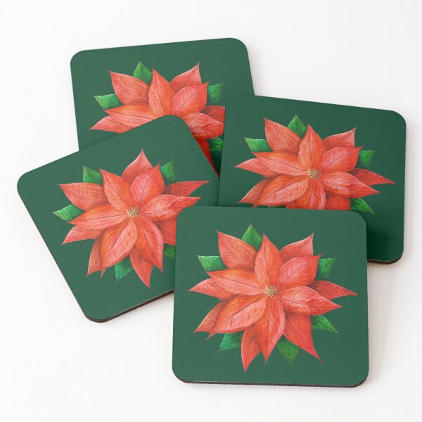 Item preview, Red and Green Christmas Flower designed and sold by JeysArtDesign.