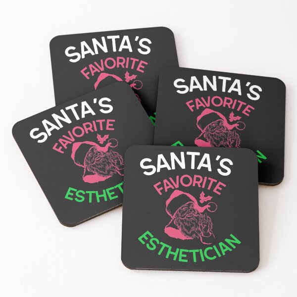 Item preview, SANTA'S FAVORITE ESTHETICIAN ESSENTIAL T-SHIRT designed and sold by BestCoolStuff.