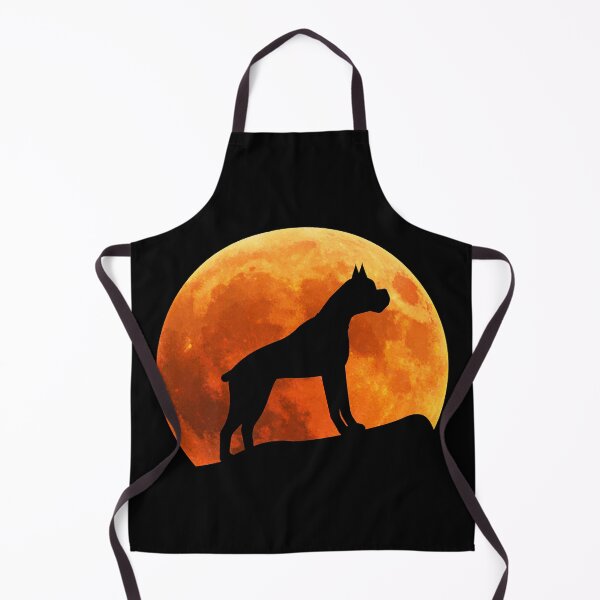 Item preview, boxer Dog Silhouette in moon gift designed and sold by alaechamlal.