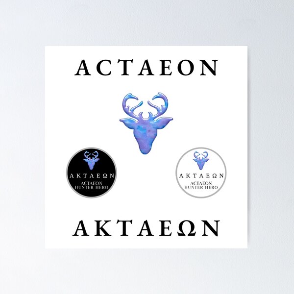 Item preview, Actaeon Hunter Hero Sticker Pack Greek Demigod Mythology designed and sold by OnyxMoonDesigns.