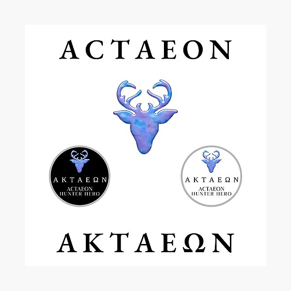 Item preview, Actaeon Hunter Hero Sticker Pack Greek Demigod Mythology designed and sold by OnyxMoonDesigns.