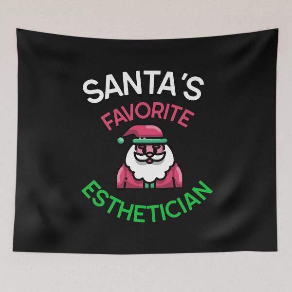 Item preview, SANTA'S FAVORITE ESTHETICIAN ESSENTIAL T-SHIRT designed and sold by BestCoolStuff.