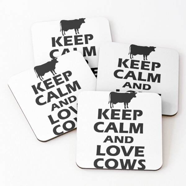Artikelvorschau, Keep Calm and Love Cows Farming Cow Love Art Design Happy Apparel Essential Inspiration Joy Mood Funny entworfen und verkauft von DesignByHeartUK.