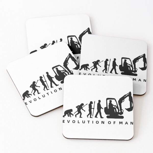 Item preview, Evolution of Excavator Love Lifting Excavator Craze Gift Premium Apparel Funny Holiday Xmas designed and sold by DesignByHeartUK.