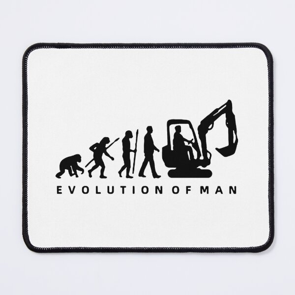Item preview, Evolution of Excavator Love Lifting Excavator Craze Gift Premium Apparel Funny Holiday Xmas designed and sold by DesignByHeartUK.