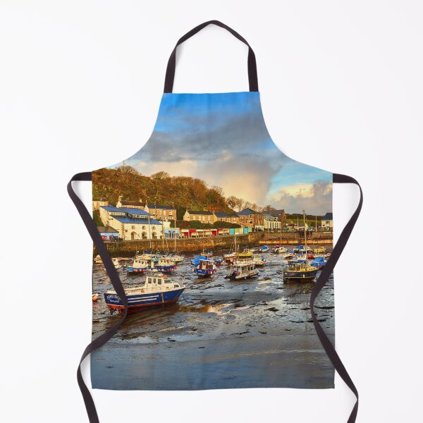 Item preview, Boats in Porthleven harbour at sunrise designed and sold by VnGphoto.