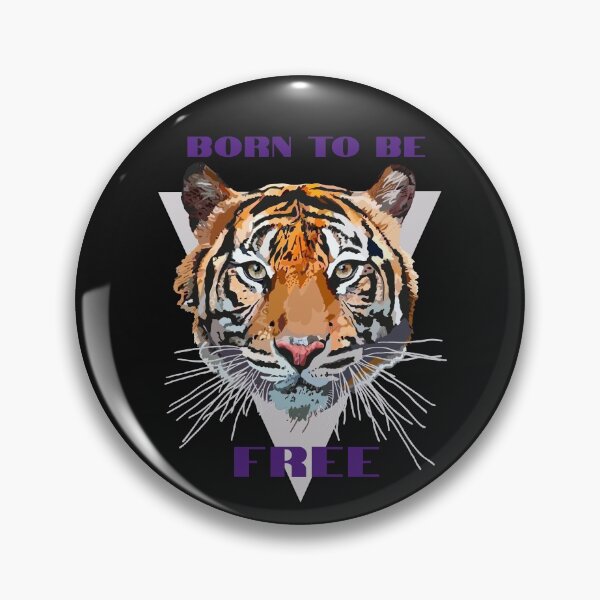Item preview, Bengal Tiger Head. Born to Be Free. Born Year of the Tiger. designed and sold by AnnastasiiaD.