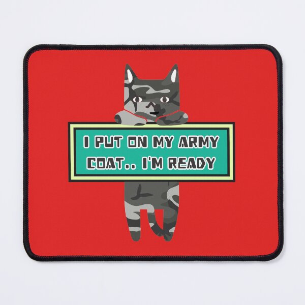 Item preview, Cat in the army designed and sold by Topmel.
