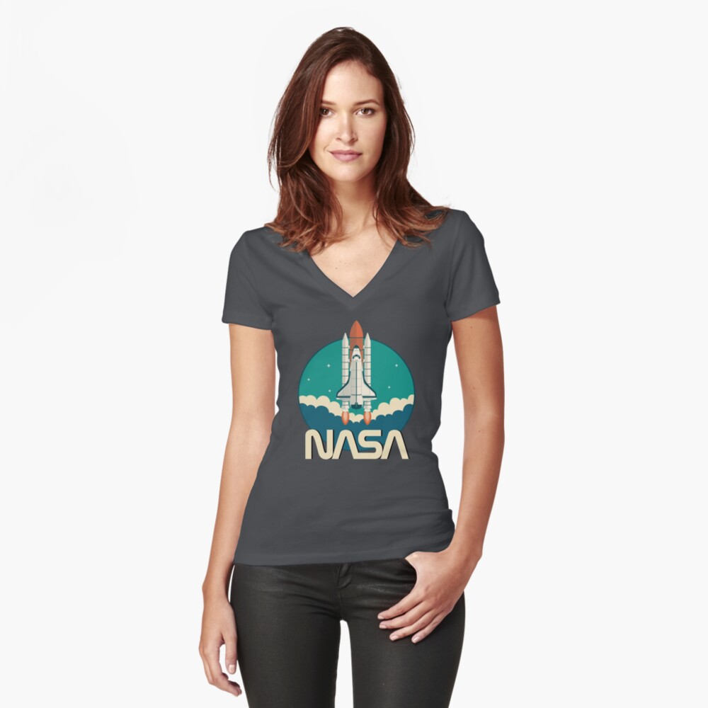 Item preview, Fitted V-Neck T-Shirt designed and sold by JohnPeace.
