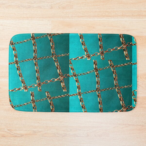 Item preview, Gold chains on silky fabric designed and sold by Miss Sparkle.
