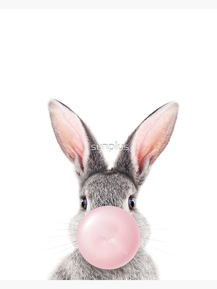 Easter Bunny deals Blowing Pink Bubble Gum