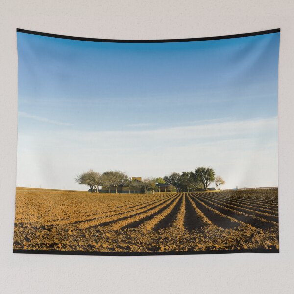 Item preview, Deep, rich furrows in farmland east of Lamesa in Dawson County, Texas designed and sold by OrcaNature.
