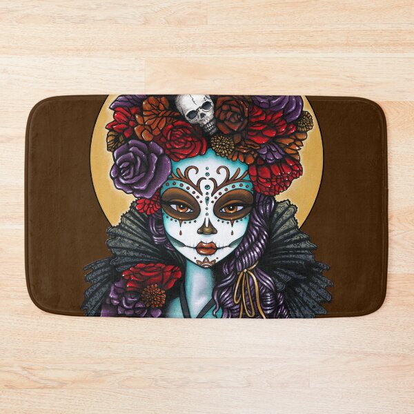 Item preview, Dalia Dia De Muertos Sugar Skull Calaca designed and sold by Myka Jelina.