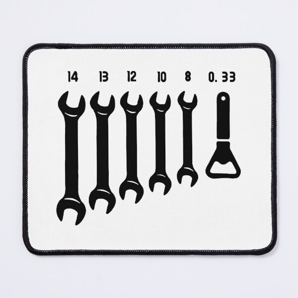 Item preview, Funny Spanner Open end wrench beer opener 0.33 Gift Premium Apparel Funny Holiday Xmas designed and sold by DesignByHeartUK.