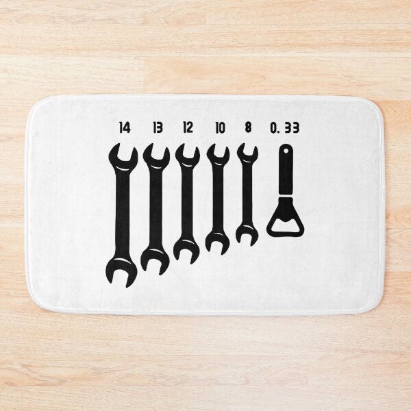 Item preview, Funny Spanner Open end wrench beer opener 0.33 Gift Premium Apparel Funny Holiday Xmas designed and sold by DesignByHeartUK.