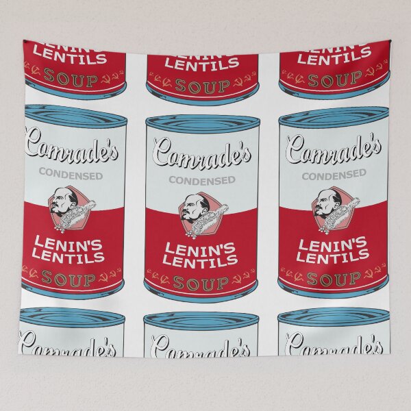Item preview, Soviet Andy Warhol soups - Comrade Pop Art - Lenins Lentils designed and sold by Groenendijk.