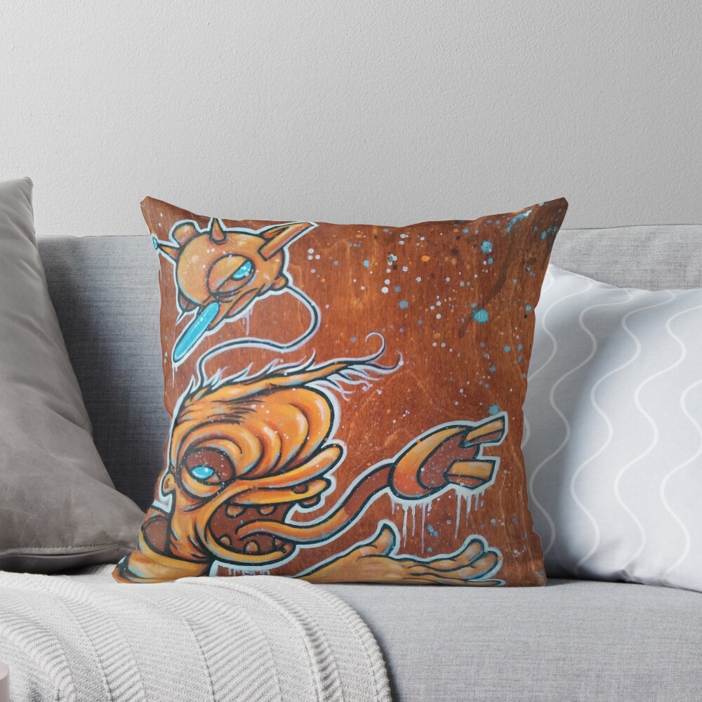 Item preview, Throw Pillow designed and sold by mistertengu74.