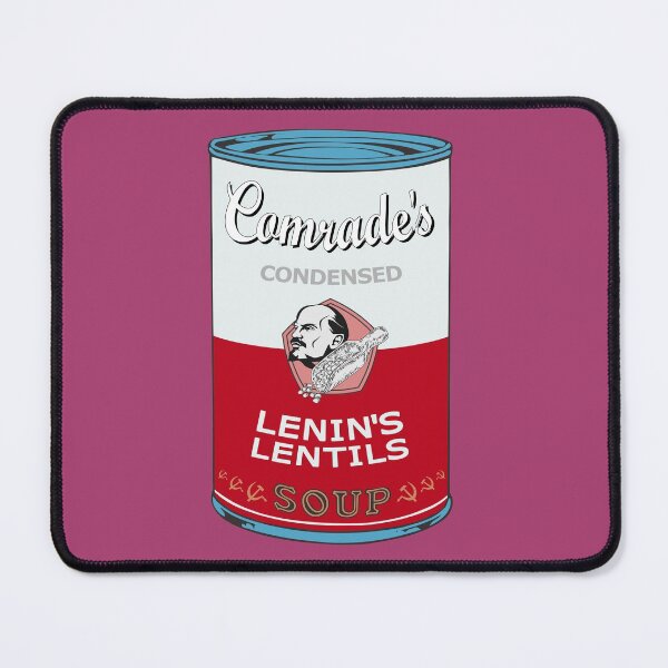 Item preview, Soviet Andy Warhol soups - Comrade Pop Art - Lenins Lentils (with background) designed and sold by Groenendijk.