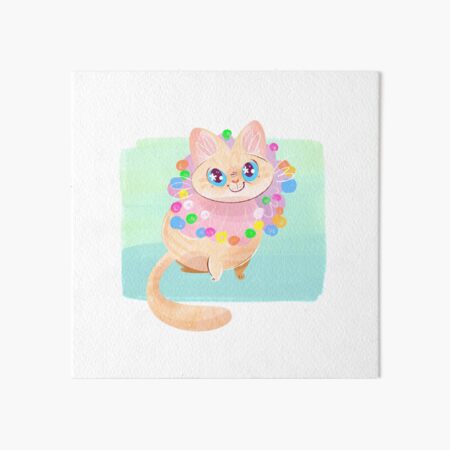 Onion Kitty Art Board Print