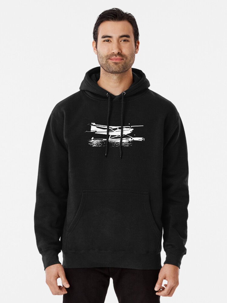 Thumbnail 1 of 5, Pullover Hoodie, Cessna 180/185 Floatplane designed and sold by cranha.