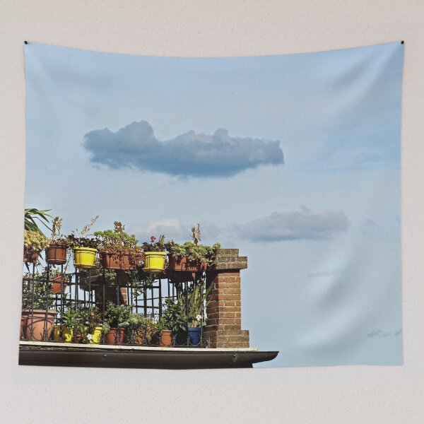 Item preview, Balcony Garden Sky Clouds designed and sold by Anna Lemos.
