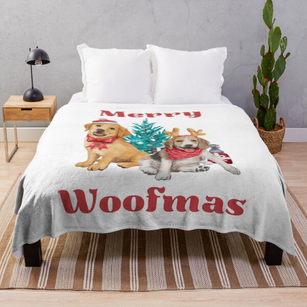 Item preview, Merry Woofmas, Merry Dogmas, Funny Dog lover Christmas Print designed and sold by Auntieck.