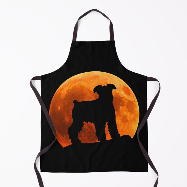 Item preview, miniature schnauzer Dog Silhouette in moon gift designed and sold by alaechamlal.