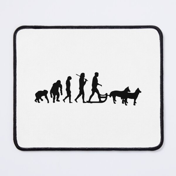 Item preview, Evolution of Snow Sled Dogs Alaska Winter Mushing Wolf Dog Snowboard love snowboarding winter sports craze Inspiration Joy Mood Funny designed and sold by DesignByHeartUK.