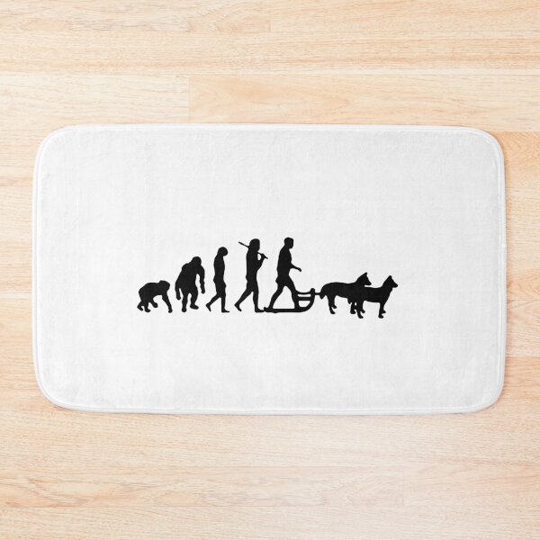 Item preview, Evolution of Snow Sled Dogs Alaska Winter Mushing Wolf Dog Snowboard love snowboarding winter sports craze Inspiration Joy Mood Funny designed and sold by DesignByHeartUK.