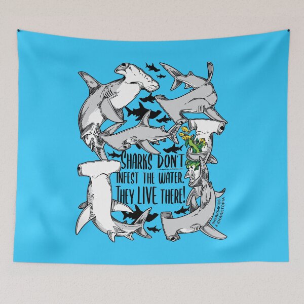Item preview, Sharks don't infest the water! (v2) designed and sold by Sharks4Kids.