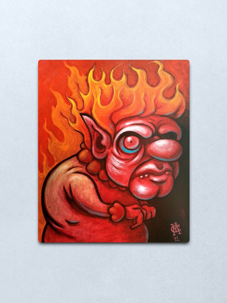 Alternate view of I'm the Heat Miser Metal Print