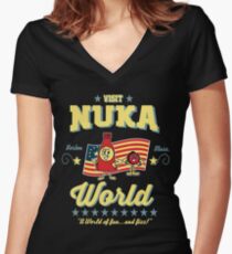 Nukatastic Women's Fitted V-Neck T-Shirt
