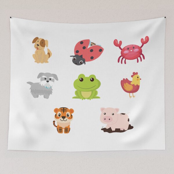 Item preview, Very Cute Baby Animals Print. Mixed Cartoon Baby Animals  designed and sold by silviaol.