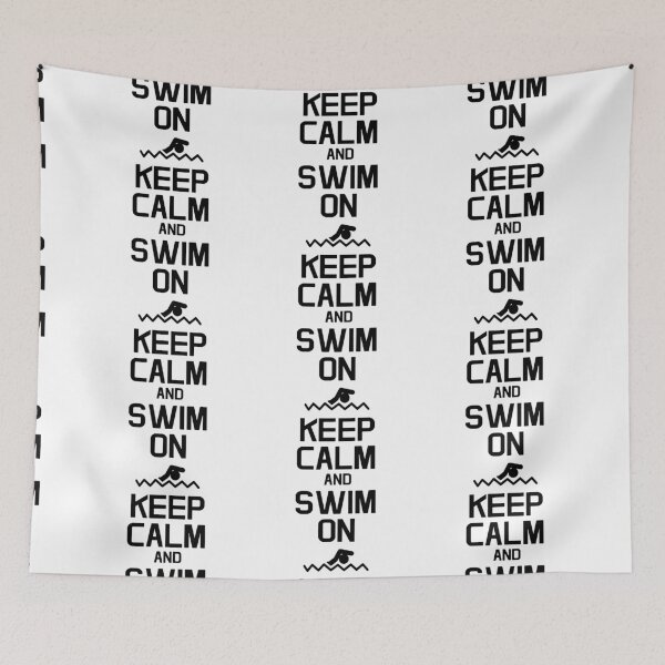 Item preview, Keep Calm and Swim On Love Swimming Life in the Fast Lane Swimming Art Design Happy Apparel Essential Inspiration Joy Mood Funny designed and sold by DesignByHeartUK.