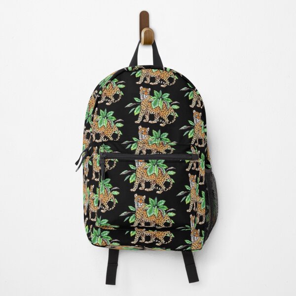 Item preview, Jaguar with Calathea Leaves designed and sold by Pip Tacla.