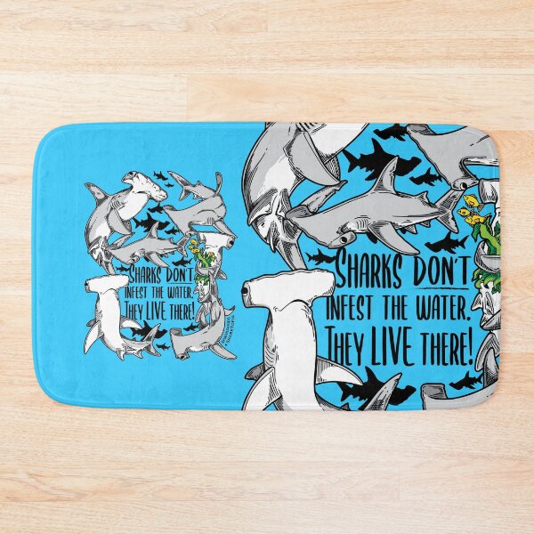 Item preview, Sharks don't infest the water! (v2) designed and sold by Sharks4Kids.
