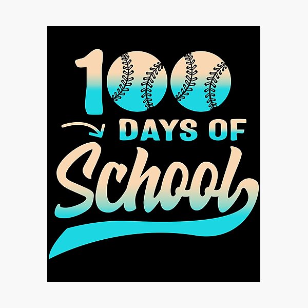 Item preview, 100 Days Of School, Funny 100 Days Baseball Tee, Teacher And Student Appreciation Gift, Baseball Lover School T-Shirt designed and sold by Sifoustore.