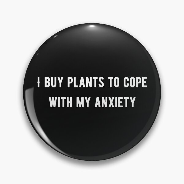 Artikelvorschau, Ich kaufe Pflanzen, um mit meiner Angst fertig zu werden (weiß) entworfen und verkauft von PlantPride.