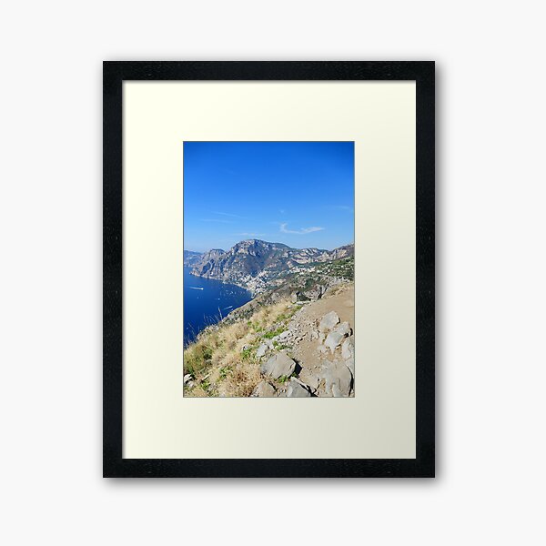 The Path of Gods, Amalfi Coast, Positano, Italy,  Framed Art Print
