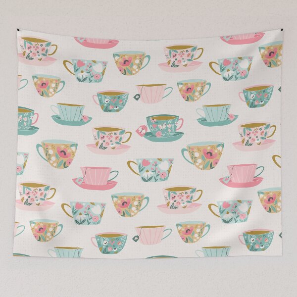 Item preview, Floral Teacups designed and sold by Heather Rosas.