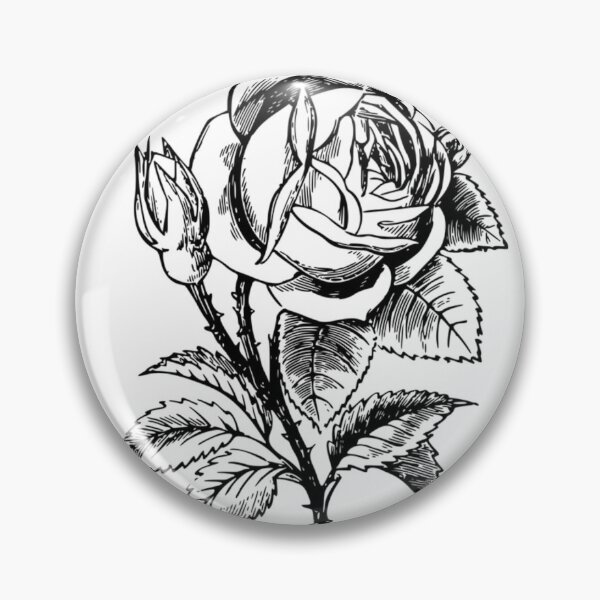 Item preview, Black and White Rose Floral designed and sold by silviaol.