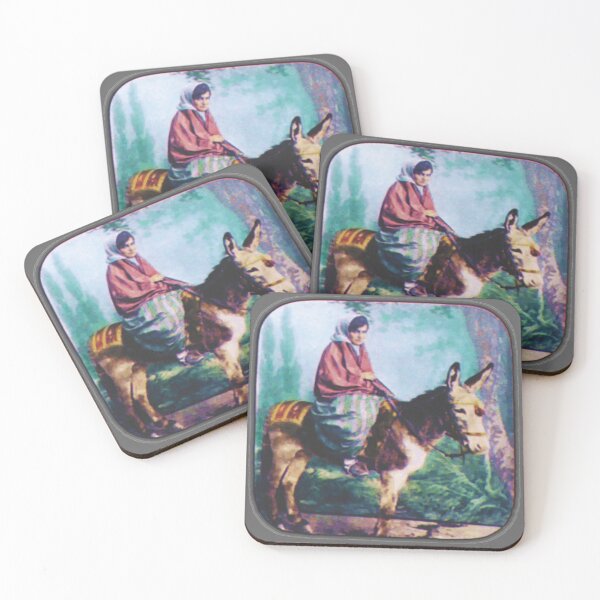 Item preview, Linterna de diapositiva de una mujer joven montando burro designed and sold by IXXIN.