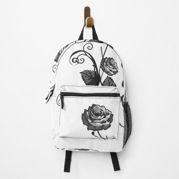 Item preview, Black and White Roses and Leaves Floral designed and sold by silviaol.