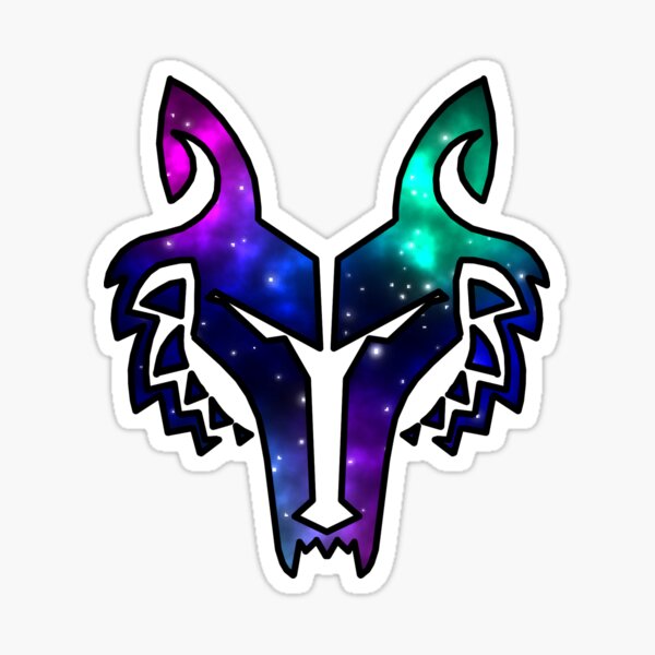 Vista previa del artículo con la obra «Galaxy Wolfpack», diseñado y vendido por Kiwikipedia.