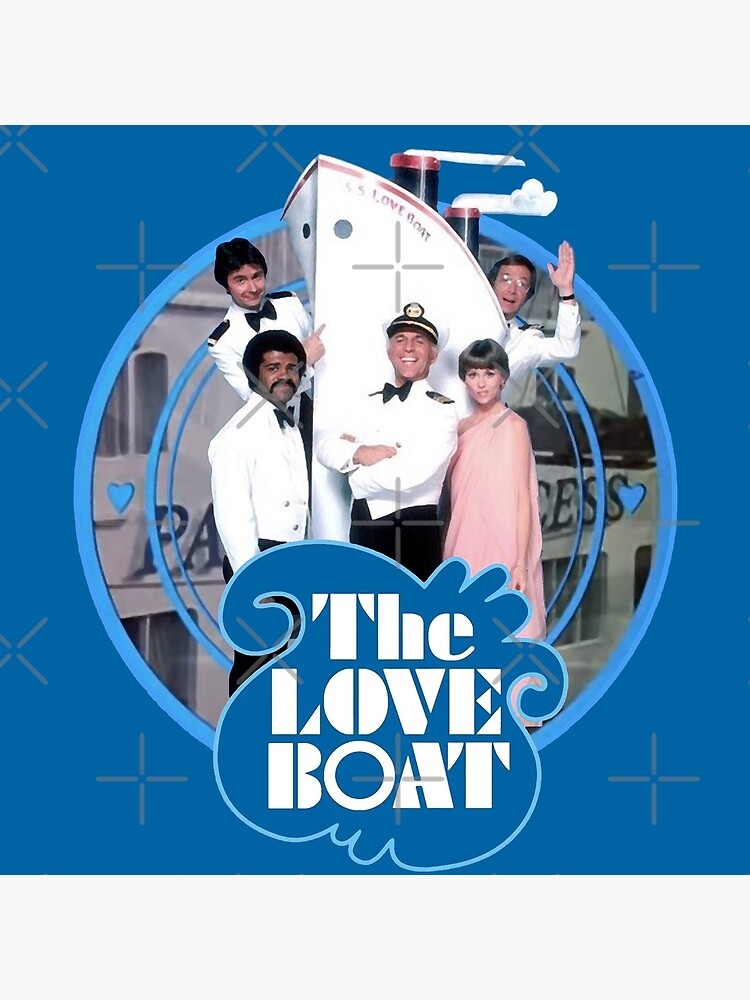 Discover The Love Boat Pacific Princess 70s retro cast tribute Premium Matte Vertical Poster