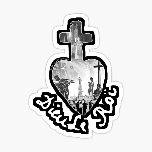 Item preview, La Vendée Sacristy logo with wide border designed and sold by SacristiaVendee.