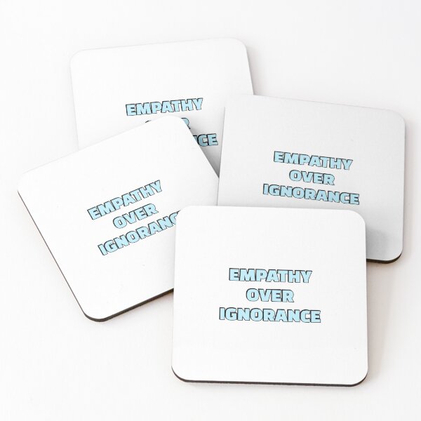 Item preview, Empathy over ignorance blue designed and sold by Inspirationmotivation.