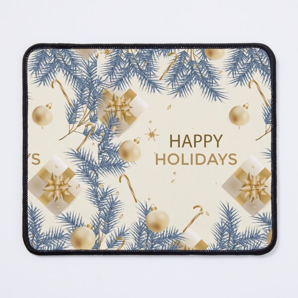 Item preview, Happy Holidays Blueish Ornaments designed and sold by MaiZephyr.